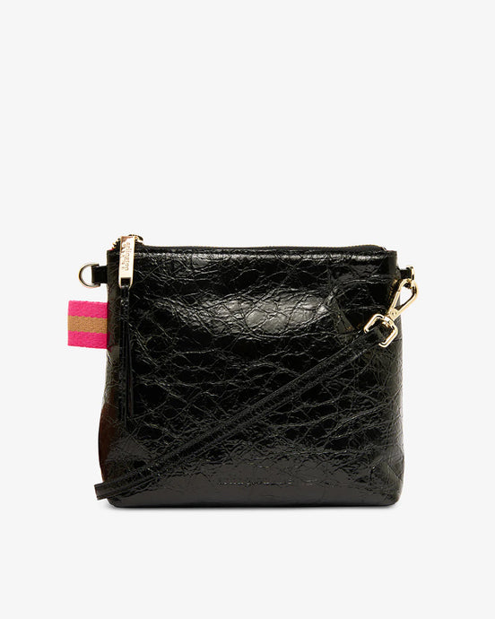 Alexis Crossbody - Black Crinkle