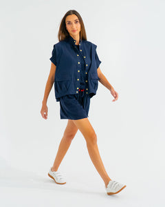 Clare Vest - Navy