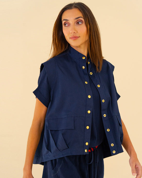 Clare Vest - Navy