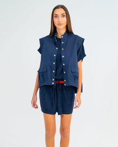 Clare Vest - Navy
