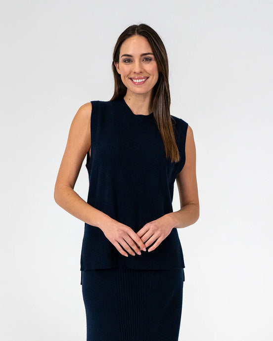 Alana Vest - Navy