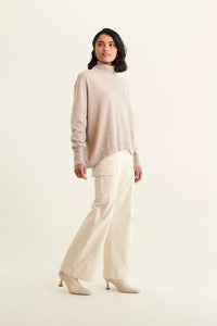 Polo Bay Cashmere Sweater - Lightweight Beige