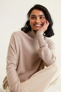 Polo Bay Cashmere Sweater - Lightweight Beige