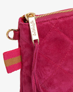 Alexis Crossbody - Hot Pink Quilted
