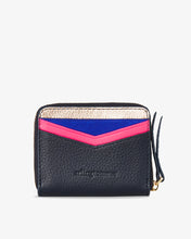 Load image into Gallery viewer, Alexis Zip Purse - Rose Gold to Navy