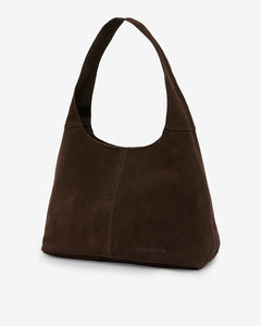 Alma Tote - Chocolate Suede