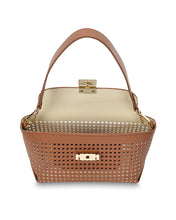 Load image into Gallery viewer, Aurora Bag - Perforated Dark Tan