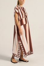 Load image into Gallery viewer, The Thaddeus Caftan - Pink/Brown