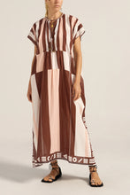 Load image into Gallery viewer, The Thaddeus Caftan - Pink/Brown
