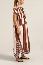 Load image into Gallery viewer, The Thaddeus Caftan - Pink/Brown