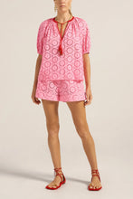 Load image into Gallery viewer, Talus Shorts - Pink &amp; Red Eyelet