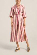 Load image into Gallery viewer, Priam Caftan – Pink Mykonos Stripe