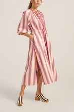 Load image into Gallery viewer, Priam Caftan – Pink Mykonos Stripe