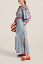 Load image into Gallery viewer, Parnassus  Caftan – Blue Chambray