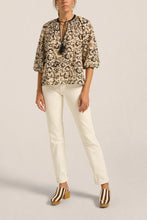 Load image into Gallery viewer, Euthenia Blouse - Black Batik Voile