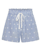 Load image into Gallery viewer, Remus Stripe Eyelet Voile Shorts