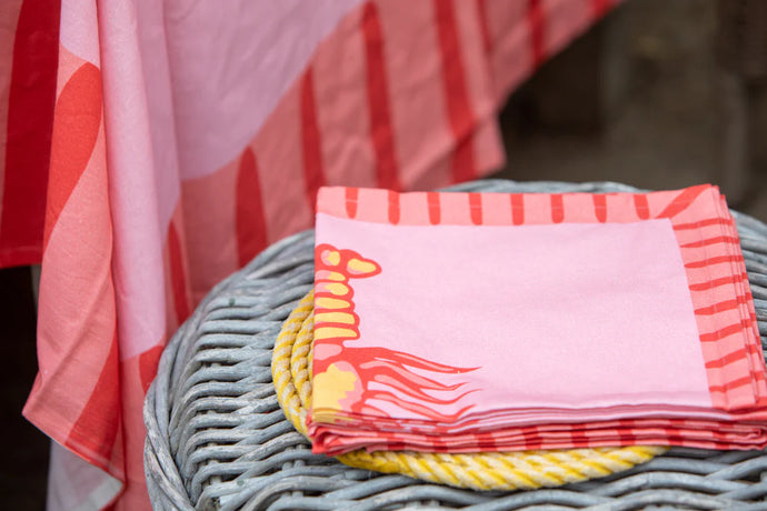 Napkins - Big Lobster Hibiscus(Set of 4)