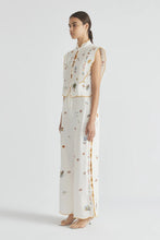Load image into Gallery viewer, Vacay All Day Scallop Tie Top- Pearl