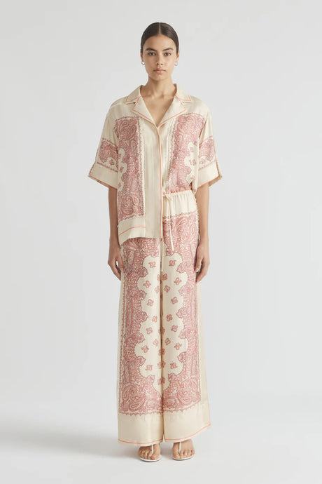 Bennie Fringe Detail Pant - Goji