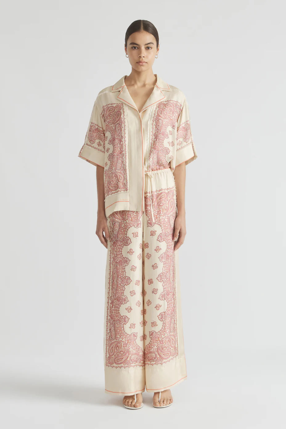 Bennie Fringe Detail Pant - Goji