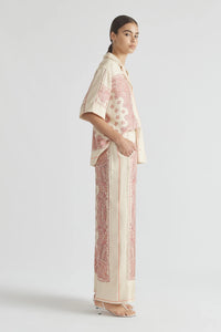 Bennie Fringe Detail Pant - Goji