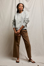 Load image into Gallery viewer, Bowen Long Sleeve Raglan Button down Sweatshirt