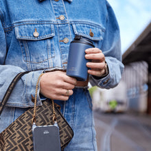 Load image into Gallery viewer, Bino 8oz Reusable Ceramic Lined Coffee Cup - Denim