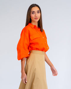 Bobbie Shirt - Tangerine