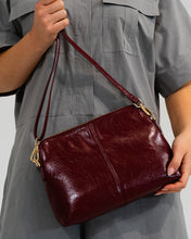 Load image into Gallery viewer, Burbank Crossbody Large - Burgundy Crinkle