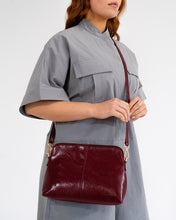 Load image into Gallery viewer, Burbank Crossbody Large - Burgundy Crinkle