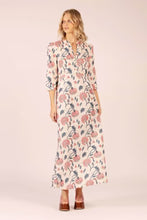 Load image into Gallery viewer, Mary Maxi Dress - Capri Pink/Blue Cotton &amp; Lurex
