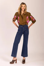 Load image into Gallery viewer, Jane Silky Shirt - Veronika Olive Pink
