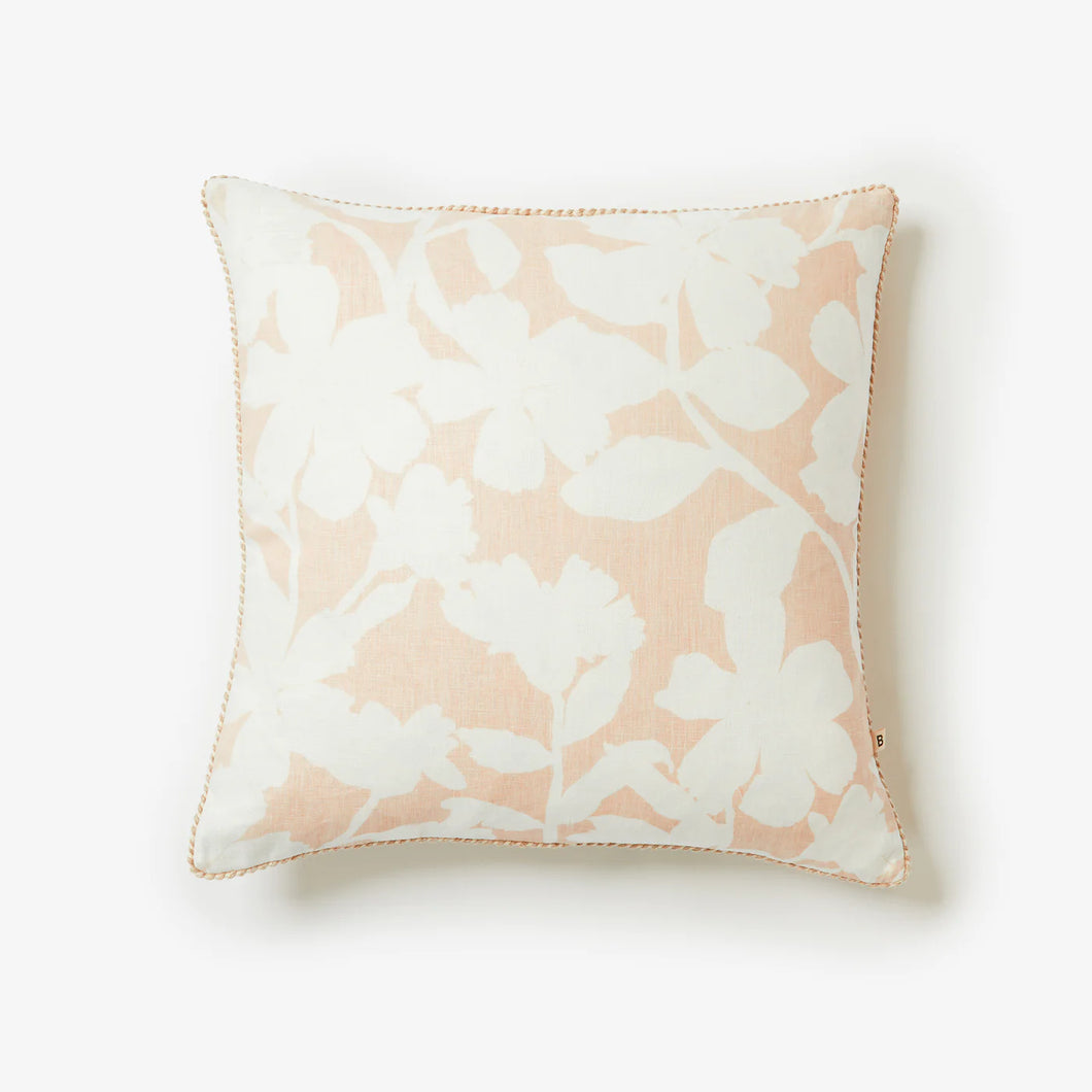 Geranium 50cm Cushion - Buff *** Pick up in Store Only