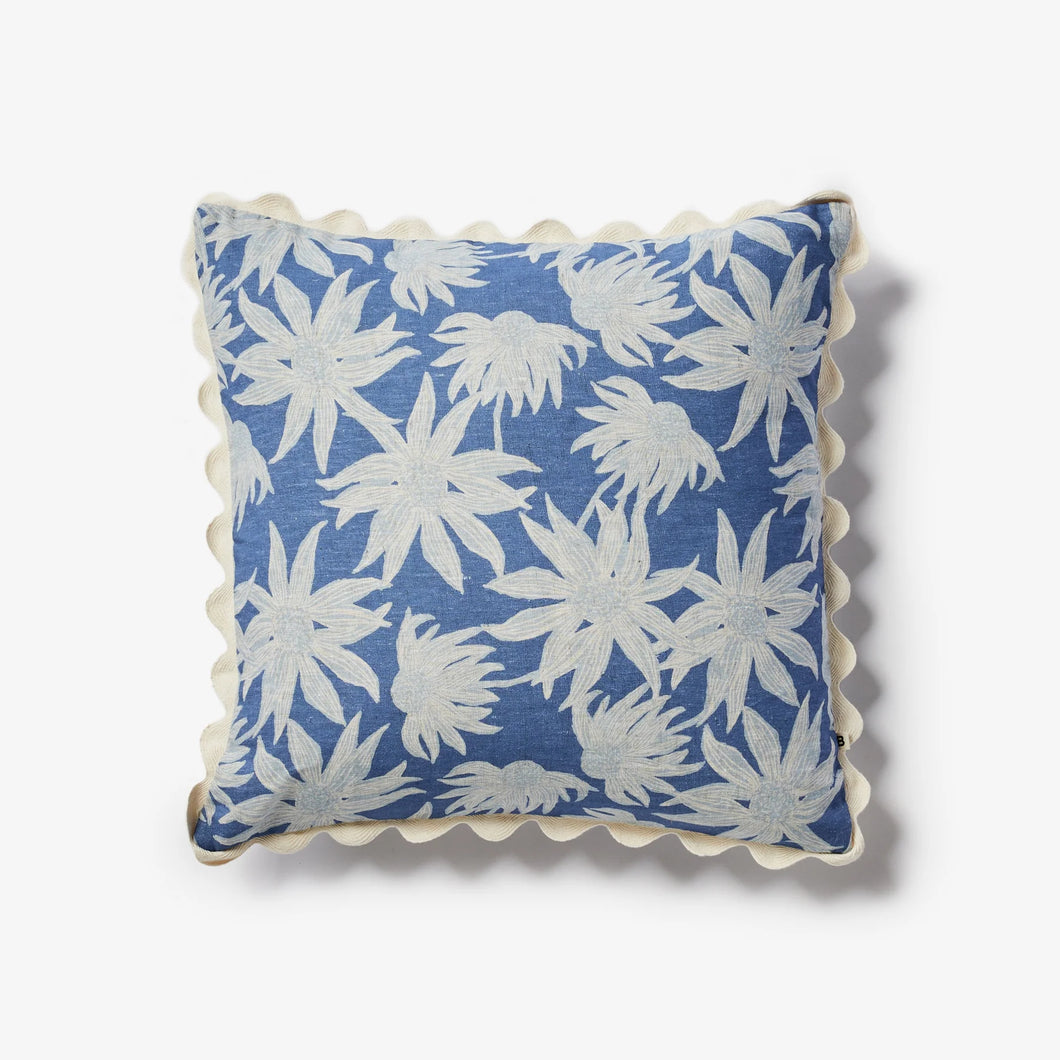 Cushion 50cm - Flannel Flower Blue