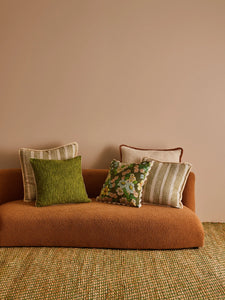 Mini Wave Olive Linen 50cm Cushion - *** Pick up in Store Only