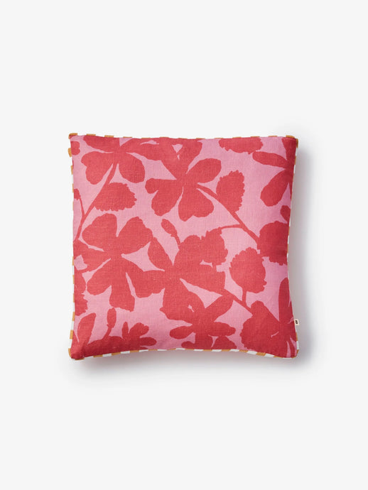 Letta Pink Linen 50cm Cushion - *** Pick up in Store Only