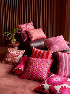 Letta Pink Linen 50cm Cushion - *** Pick up in Store Only