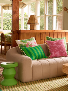 Letta Pink Linen 50cm Cushion - *** Pick up in Store Only