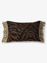 Load image into Gallery viewer, Zebra Chocolate Linen Cushion 60 x40cm *** Pick up in Store Only