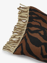 Load image into Gallery viewer, Zebra Chocolate Linen Cushion 60 x40cm *** Pick up in Store Only