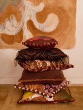 Load image into Gallery viewer, Zebra Chocolate Linen Cushion 60 x40cm *** Pick up in Store Only