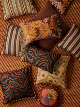 Load image into Gallery viewer, Zebra Chocolate Linen Cushion 60 x40cm *** Pick up in Store Only
