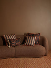 Load image into Gallery viewer, Zebra Chocolate Linen Cushion 60 x40cm *** Pick up in Store Only