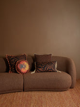 Load image into Gallery viewer, Zebra Chocolate Linen Cushion 60 x40cm *** Pick up in Store Only