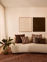 Load image into Gallery viewer, Zebra Chocolate Linen Cushion 60 x40cm *** Pick up in Store Only