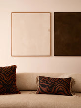 Load image into Gallery viewer, Zebra Chocolate Linen Cushion 60 x40cm *** Pick up in Store Only