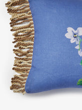 Load image into Gallery viewer, Cottage Garden Blue Linen Cushion 60 x40cm *** Pick up in Store Only