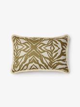 Load image into Gallery viewer, Zebra Olive Linen Cushion 60 x40cm *** Pick up in Store Only