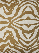 Load image into Gallery viewer, Zebra Olive Linen Cushion 60 x40cm *** Pick up in Store Only