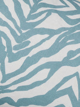 Load image into Gallery viewer, Zebra Blue Linen Cushion 60 x40cm *** Pick up in Store Only